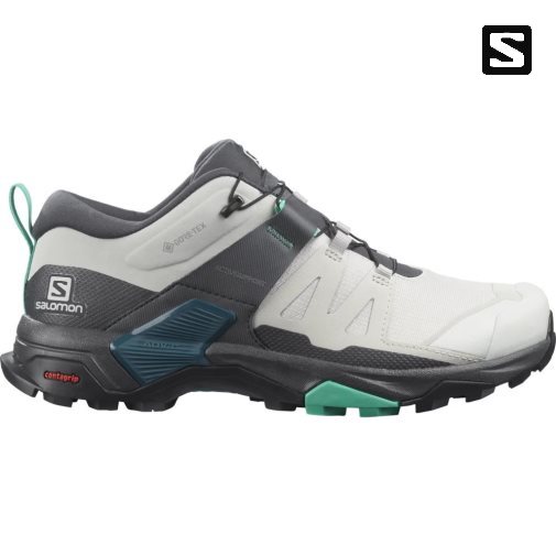 White / Black Salomon X Ultra 4 GTX Women's Hiking Shoes | IE UE6854